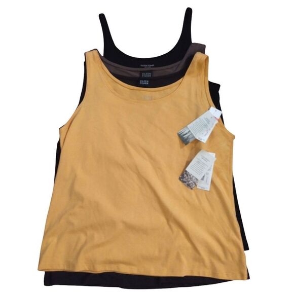 Eileen Fisher Set of Four Women's Size Large Stretchy Tank Tops, Some NWT - Picture 1 of 15